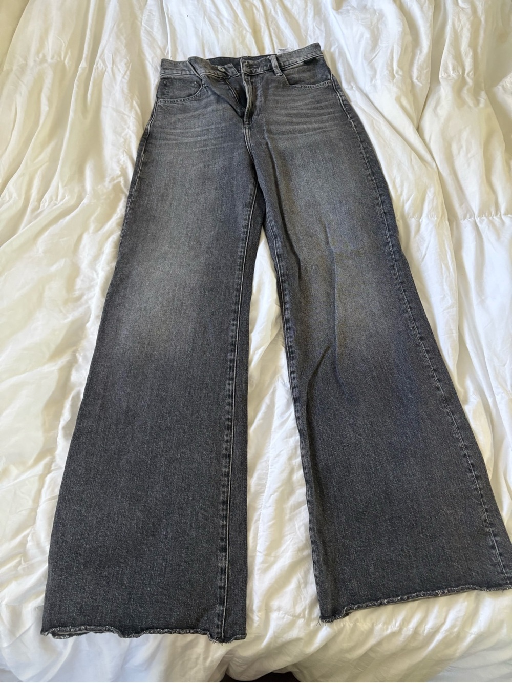 G-Star Wide Leg High-Rise Jeans in Charcoal Gray